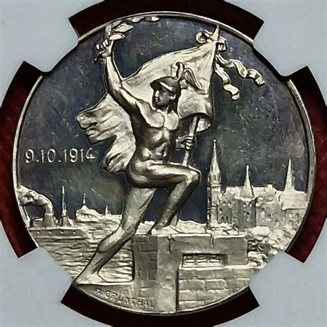 Deutschland Kaiserreich Weltkrieg Silbermedaille Silver Medal