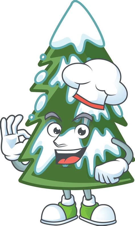 Christmas tree snow cartoon 18979197 Vector Art at Vecteezy