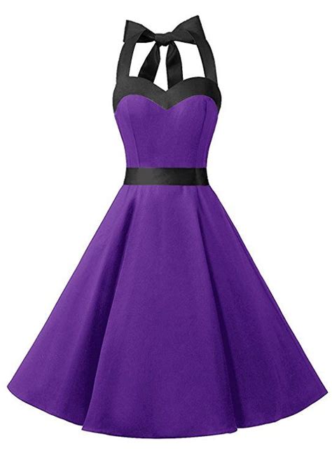 Dresstells Neckholder Rockabilly 50er Vintage Retro Kleid Petticoat