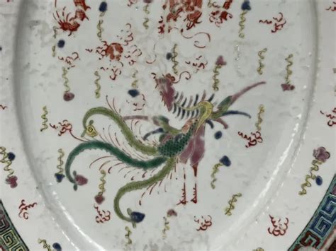 Ancien Plate En Porcelaine De Chine Antique Chinese Porcelain Chinois