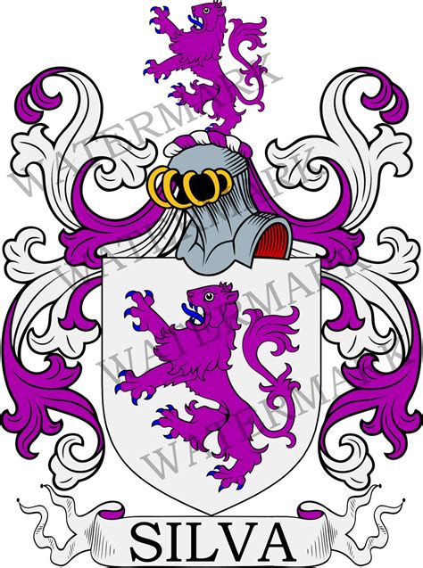 Silva Family Crest Digital Download Silva Coat of Arms JPG File Heraldry, Genealogy, Ancestry ...