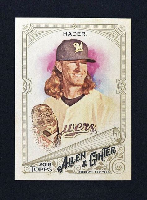 2018 Topps Allen Ginter Base Short Print 348 Josh Hader SP EBay