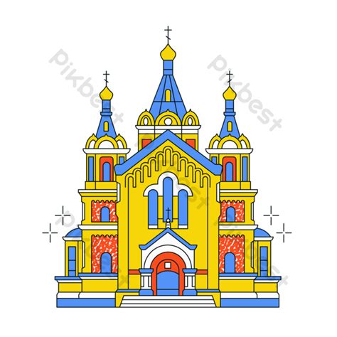 Drawing Church Building PNG Images | PSD Free Download - Pikbest