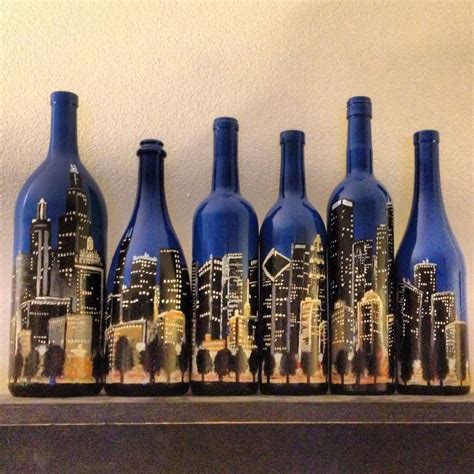 bottle painting glass bottles art bottles