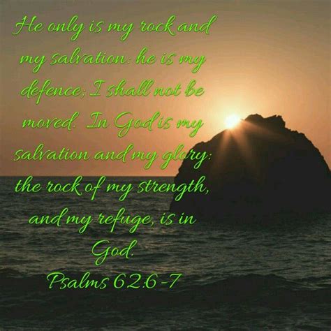 My rock and my salvation. | Psalms, Salvation, Faith