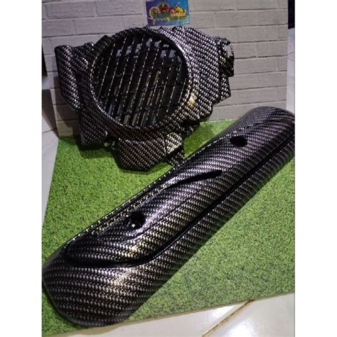 Jual Paket Tutup Knalpot Plus Tutup Radiator Vario 110 Old Vario 110