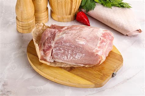 Raw Uncooked Pork Meat Loin Stock Photo At Vecteezy