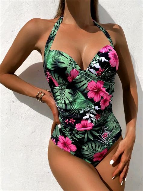 Ripley Traje De Ba O Ba Ador Bikini Estampado Enterizo Sexy T