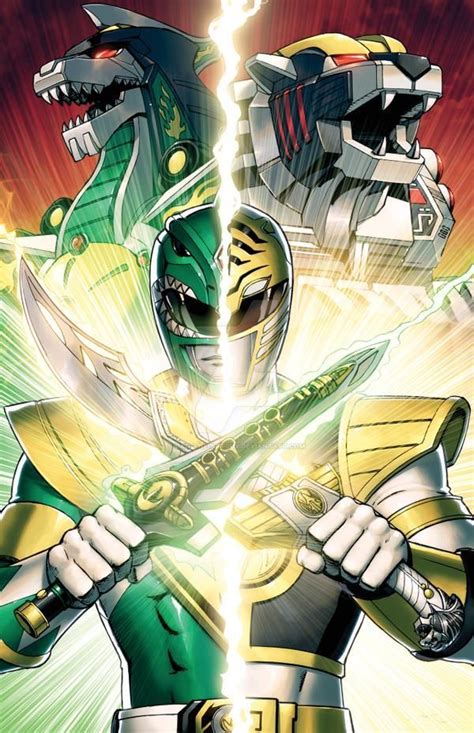 Green White Ranger By Dan The Artguy On Deviantart Power Rangers