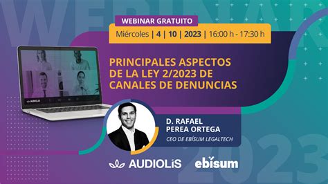 Webinar Gratuito Canal De Denuncias Ley 22023