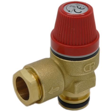 Caleffi 3 Bar Pressure Relief Valve 1 2 Push Fit O Ring 312404CST