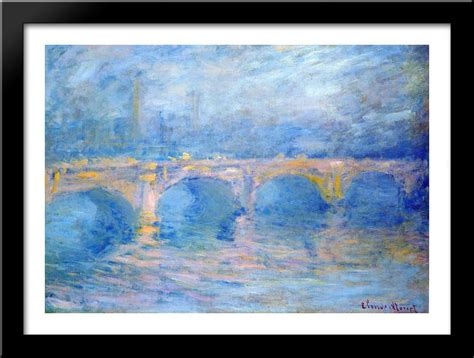 Waterloo Bridge At Sunset Pink Effect X Large Black Wood Framed