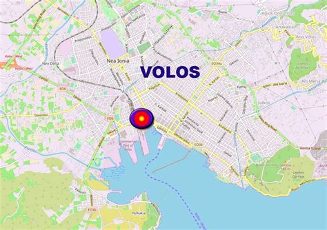 Map Of Volos Greece