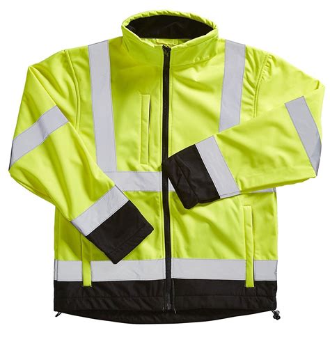 Branded Blackrock Hi Viz Visibility Two Tone Soft Shell Fleece Jacket Coat Vat Ebay