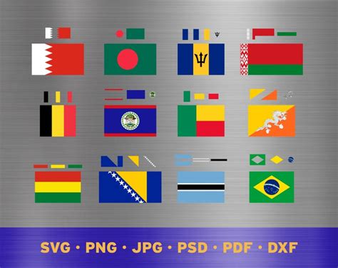 All Flags Of The World Svg Layered All Flags Of The World Png Every