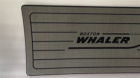 Boat Helm Station Pad Eva Grey Teak Decking With Boston Whaler Logo 406mmx 991mmx 8mm Youtube