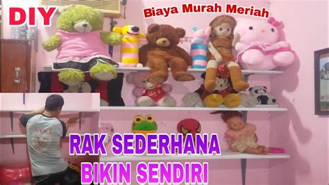 081 DIY Membuat Rak Dinding Unik Buat Boneka Rak Gantung Sederhana