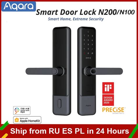 Aqara N100 N200 Smart Door Lock Fingerprint Lock Fit For Bluetooth Password Nfc Unlock Work With