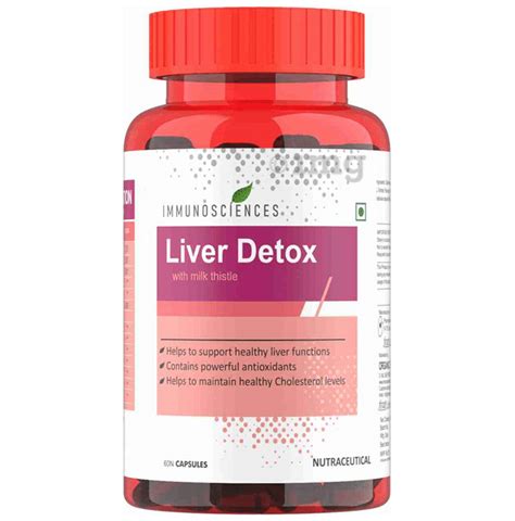 Immunosciences Liver Detox With Milk Thistle Tablet Buy Bottle Of 60 0