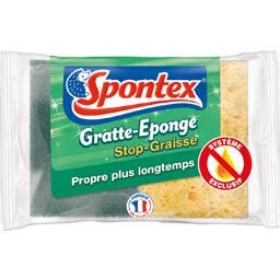 Gratte Eponge stop graisse Spontex Intermarché