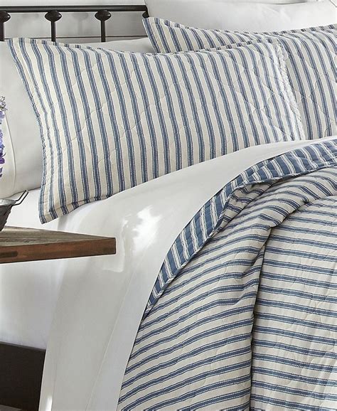 Stone Cottage Willow Way Ticking Stripe King Quilt Set Macys