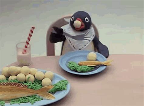 Pingu Angry Dad Pingu Eating Dinner GIF – Pingu Angry Dad Pingu Eating ...