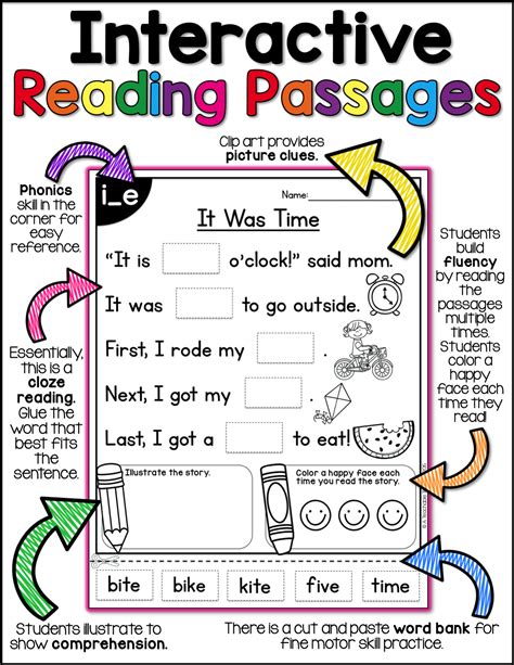 Interactive Reading Passages Long Vowels A Teachable Teacher