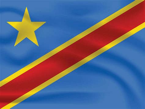 Democratic Republic of Congo Flag Realistic Vector 27196644 Vector Art ...