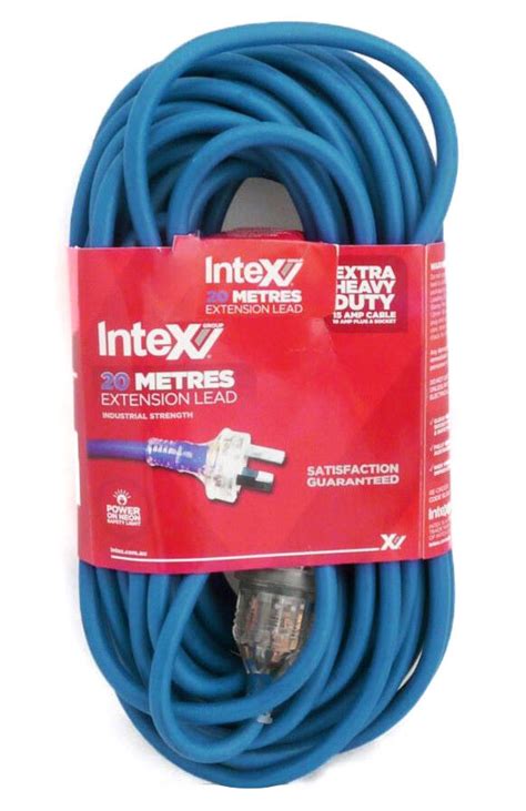 Intex Power Extension Lead 20m 15amp 10amp Plug And Socket Industrial El102 Ebay