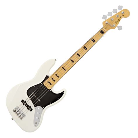 DISC Squier Vintage Modified Jazz Bass V 5-String, Olympic White at ...