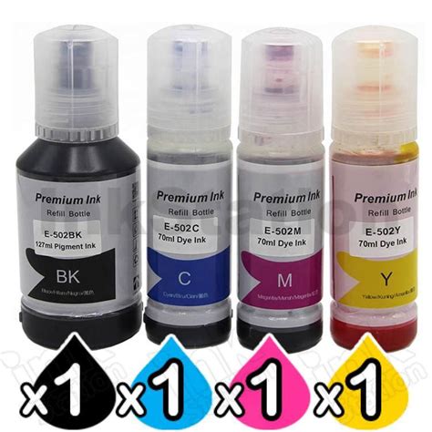 Epson Pack Compatible T Ecotank Ink Bottles Bk C M Y Ink