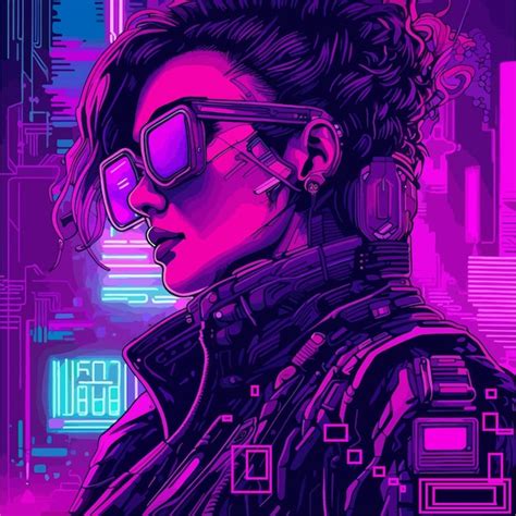 Premium Vector Cyberpunk Vector Illustration Design For Tshirt