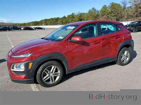 Report KM8K1CAA4KU214821 HYUNDAI KONA 2019 RED GAS Price And Damage