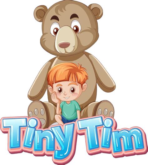 Tiny Tim Logo Text Design 3742340 Vector Art At Vecteezy