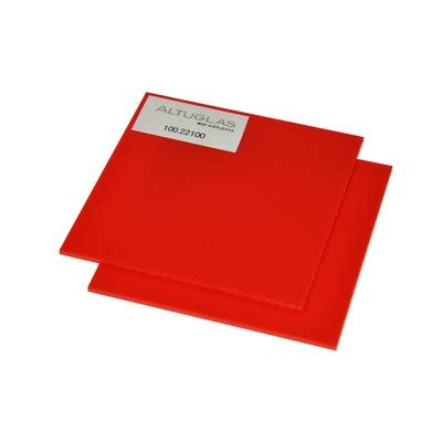 Myvink Altuglas Cast Pmma C Sheet Red X X Mm