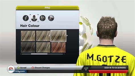 FIFA 13 How To Make Your Virtual Pro Look Like Mario Gotze YouTube