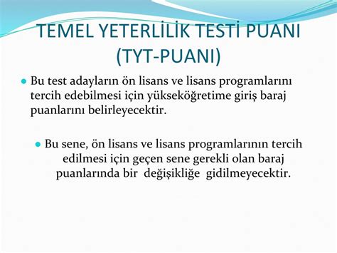 YÜKSEKÖĞRETİM KURUMLARI SINAVI ppt indir