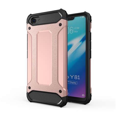 For Vivo Y Magic Armor Tpu Pc Combination Phone Case Rose Gold