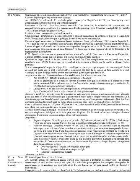 Drt Jurisprudence Jurisprudence R C Verrette Question En