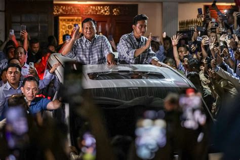 Indonesian Elections Prabowo Subianto Claims Victory For All Indonesians