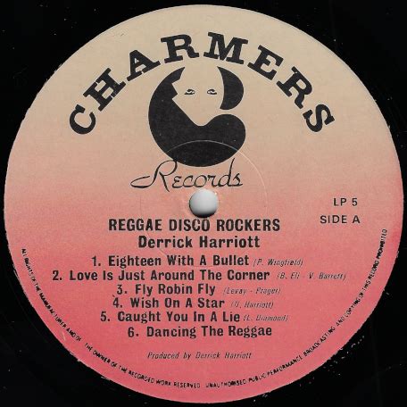 Derrick Harriott Reggae Disco Rockers Lion Vibes Vintage Reggae