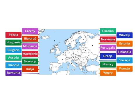 Pa Stwa Europy Geografia Klasa Labelled Diagram