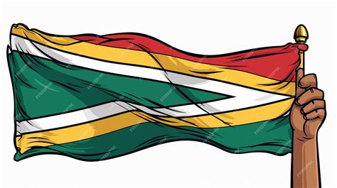 South Africa Flag Drawing Style Vector Isolated Illustration | Premium ...