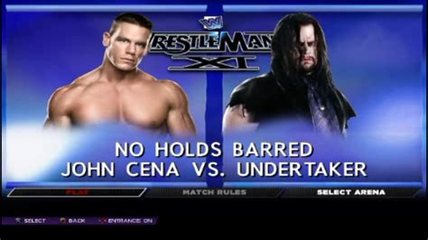 Wwf WrestleMania XI The Undertaker Retro Vs John Cena Retro No