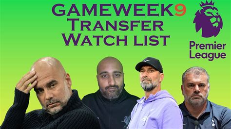 FPL 2023 24 GW9 Transfer Watch List Fantasy Premier League YouTube