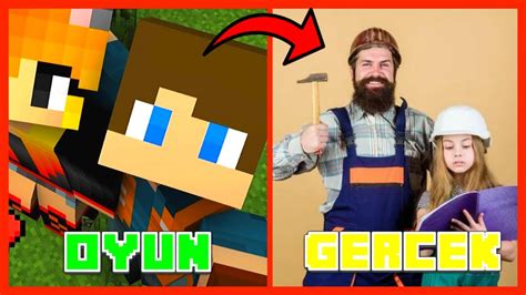 MİNECRAFT PARODİLERİ GERÇEK YÜZLERİ Hasan Usta Gerçek Hayat