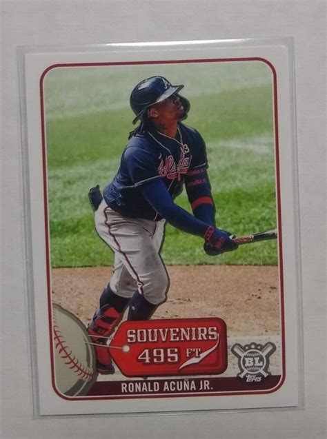 Topps Ronald Acuna Jr Souvenirs So Braves Baseball Card Ebay