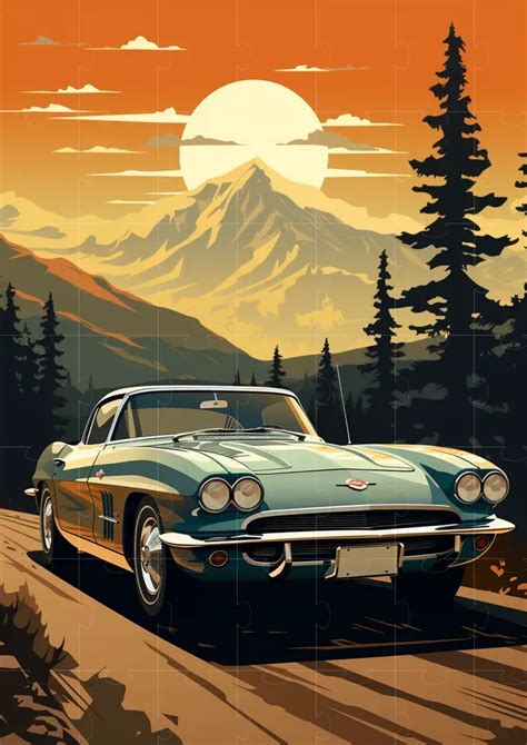 Vintage Car Posters Midjourney Prompt | PromptBase