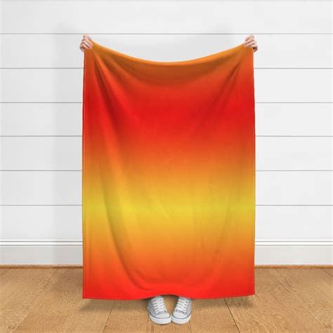 Orange/Yellow ombre Fabric | Spoonflower