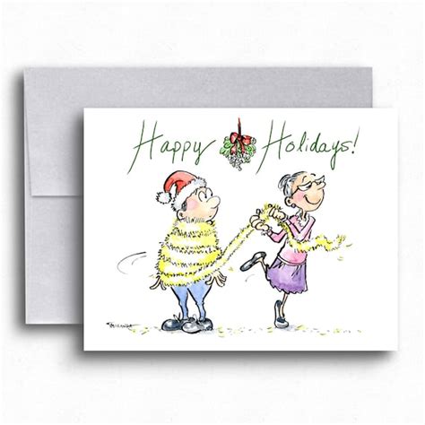 Humorous Holiday Cards Happy Holidays Card Funny Xmas Cards | Etsy